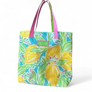 Lilly Pulitzer Lemon Print Summer Tote 🌞🍋